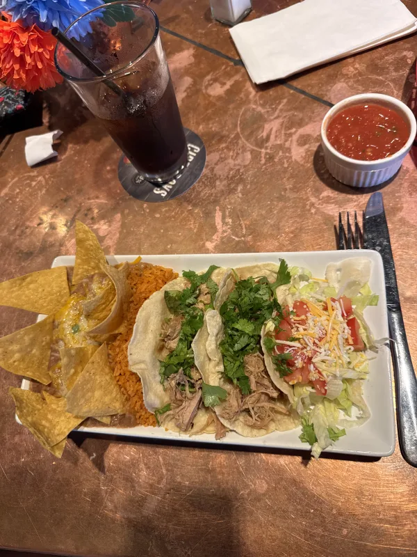 2 Pork Carnitas Tacos